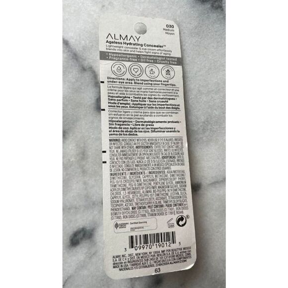 Almay Ageless Hydrating Concealer 030 Medium 0.37 oz - Picture 2 of 2